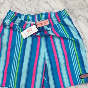N w t Vineyard Vines Kids Striped swim. Lined.  L 14-16